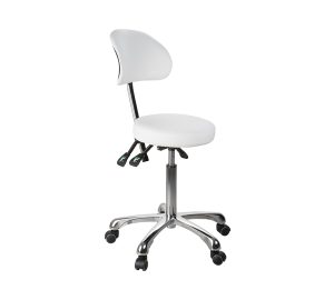 Silverfox 1025B Beautician Stool with Backrest
