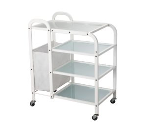 Silverfox 1031 Glass-Shelf Beauty Trolley