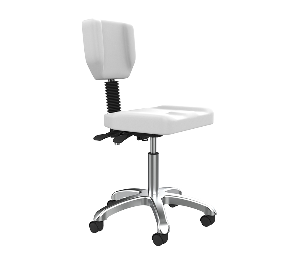 Silverfox 1030 Beautician Stool with Backrest