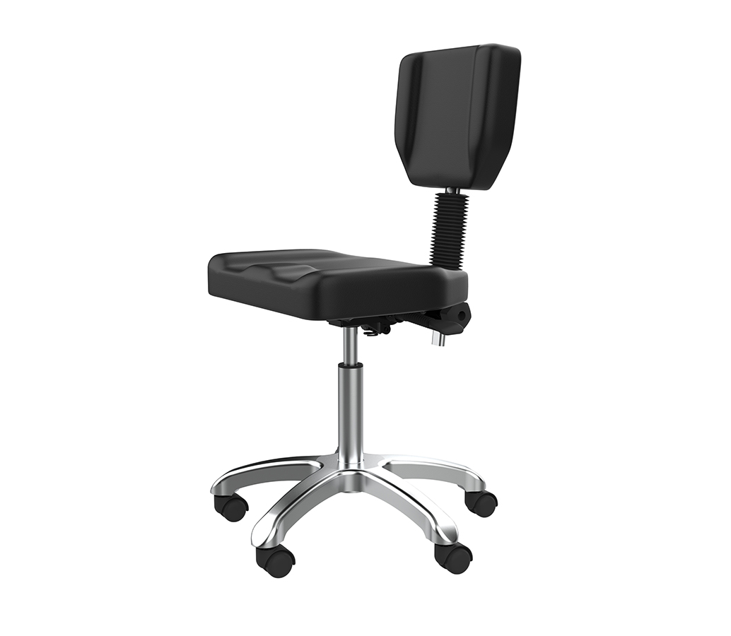 Silverfox 1030 Beautician Stool with Backrest - Image 5
