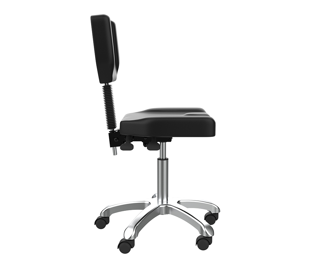 Silverfox 1030 Beautician Stool with Backrest - Image 3