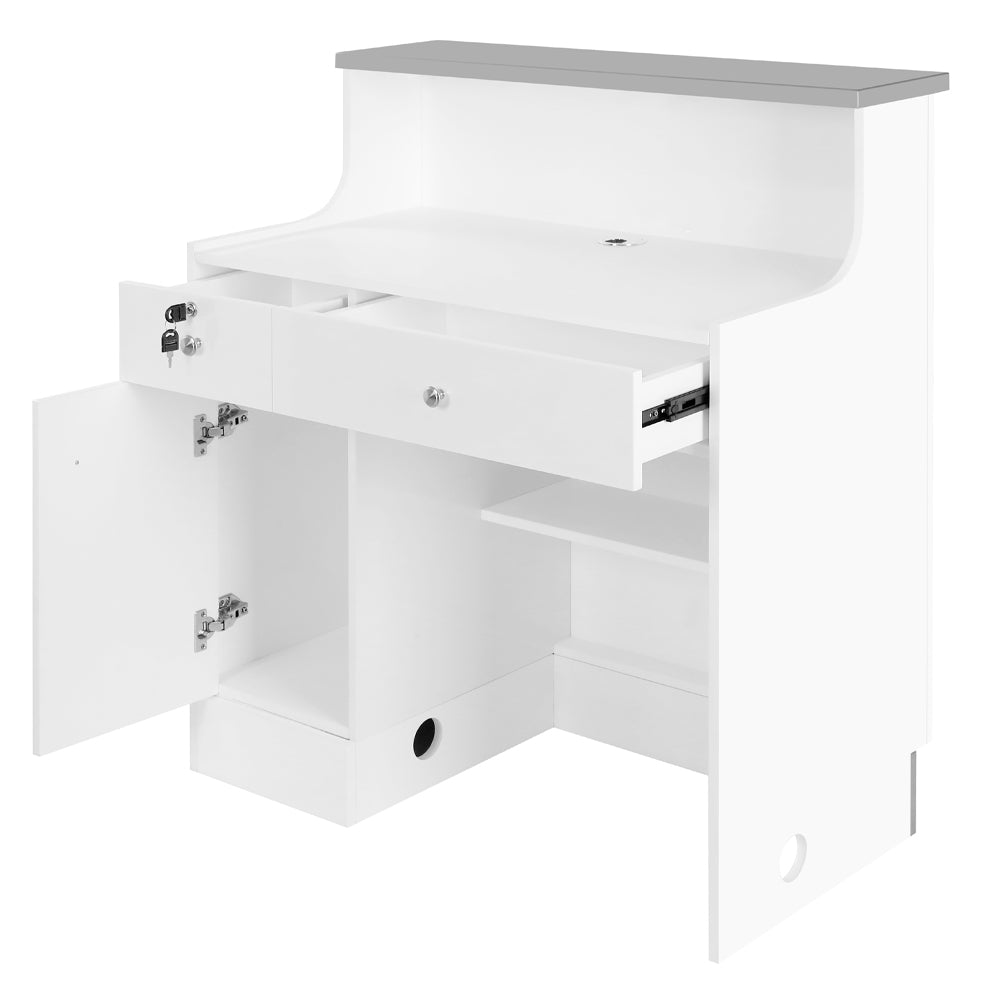 Janus Deluxe - LED Modern Reception Desk - Image 5