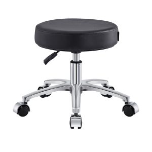Lunar Low Stool with Wheels