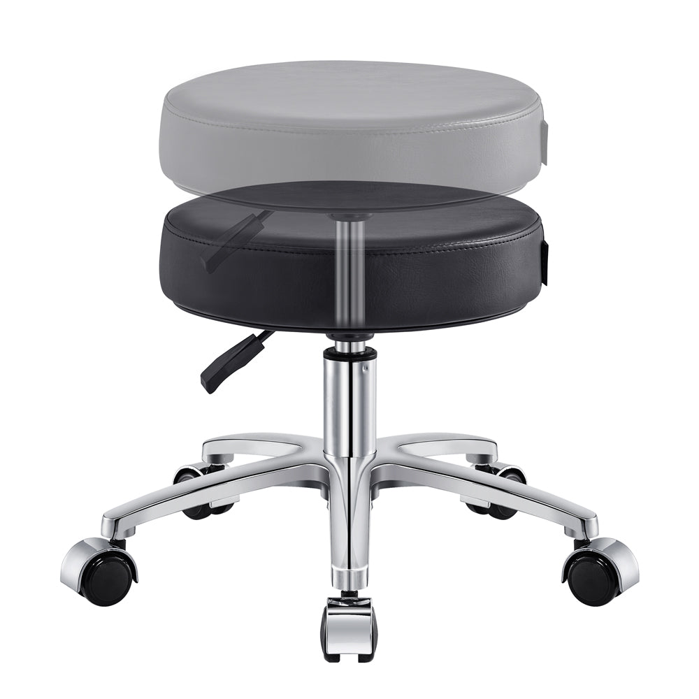 Lunar Low Stool with Wheels - Image 3
