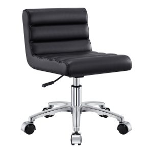 Jockey Low Rolling Stool with Backrest